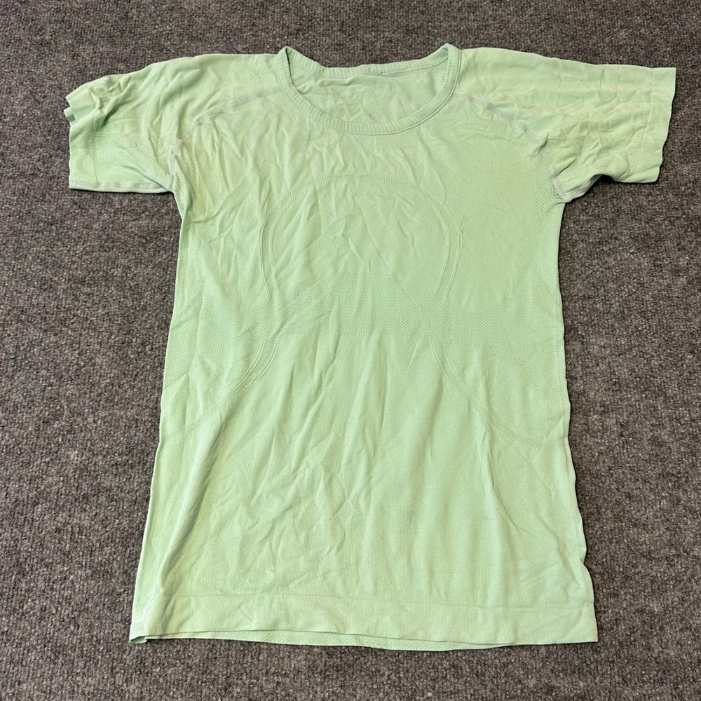 Lululemon Shirt Womens Size 4 Mint Green Swiftly Tech Short Sleeve Athletic Gym